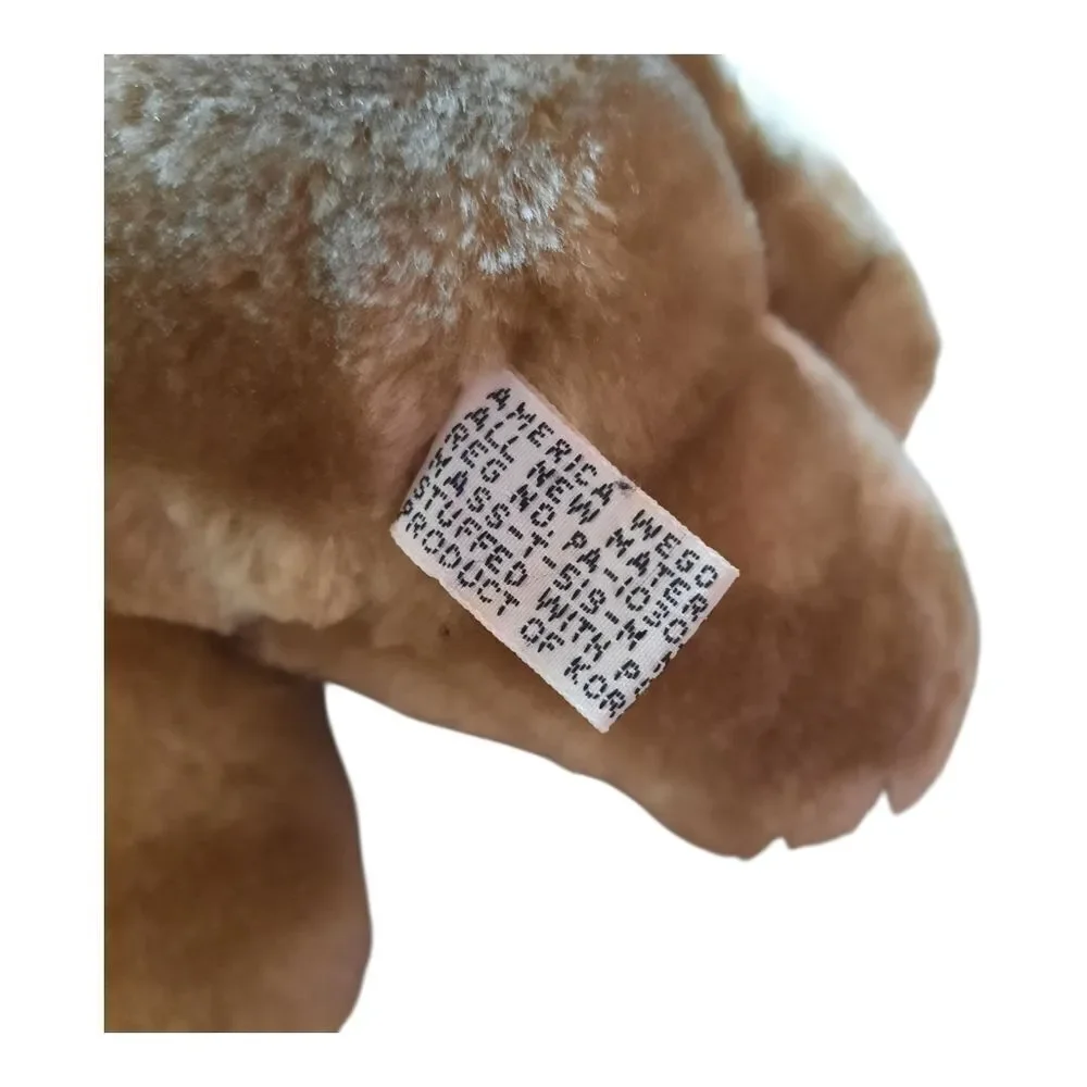 Plush Dog Toy - Brown and Tan